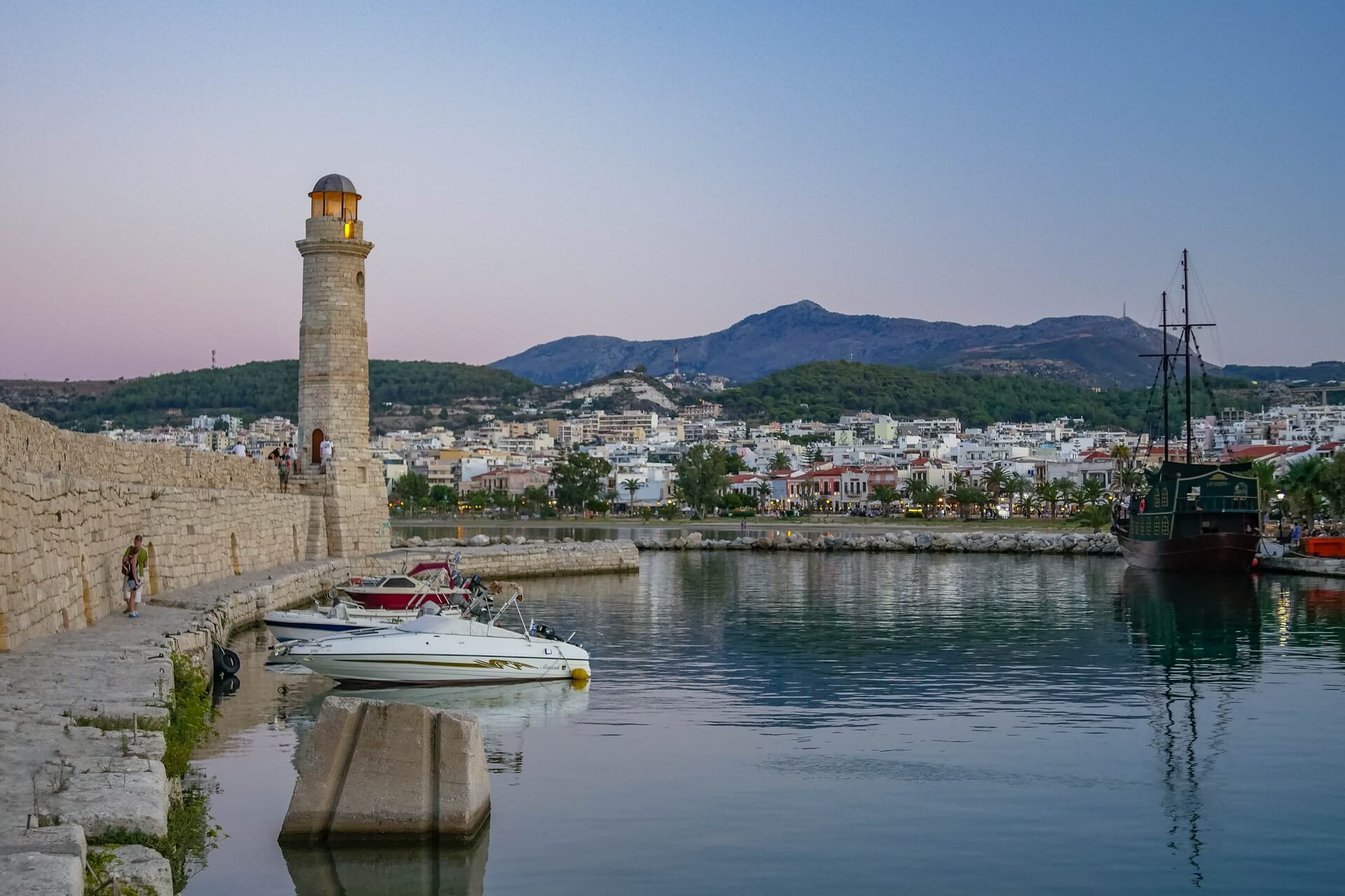 Rethymno Lighthouse in Venetian Port Crete - Copyright Allincrete.com