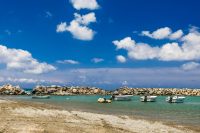 Platanias Beach and Harbour Chania Crete - Copyright George Galanakis Photography